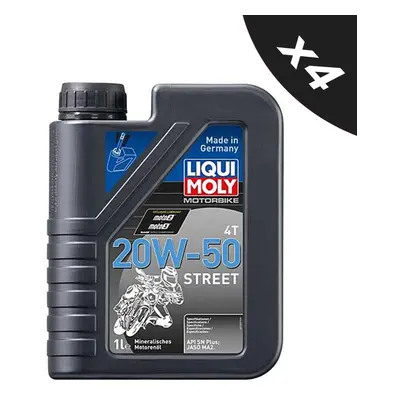 Liqui Moly 20w50 Mineral Stroke Motorbike Engine Oil 4x1L