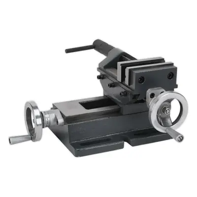 100mm Professional Cross Vice - 75mm Jaw Opening - Precision Drilling & Milling