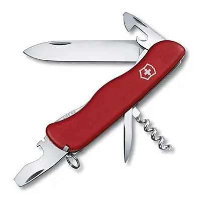 Picknicker Swiss Army Pocket Knife, Large, Multi Tool, Functions, Locking Blade, Red