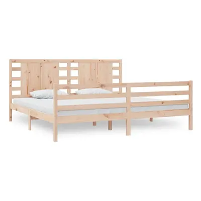 (brown, x cm) vidaXL Bed Frame Bed Base Bedstead Bedroom Mattress Foundation Solid Wood Pine