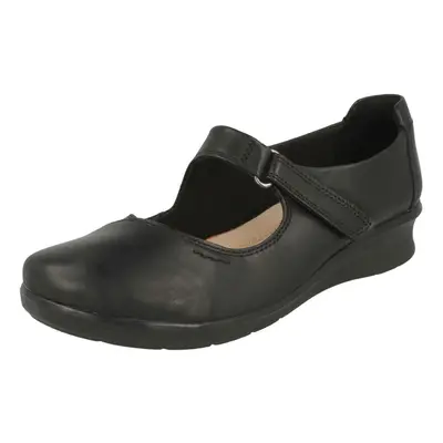 (UK 3.5, Black) Ladies Clarks Mary Jane Style Shoes Hope Henley - E Fit