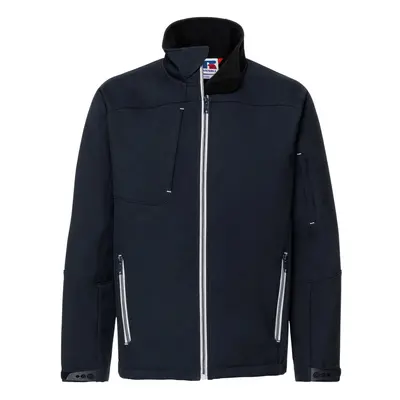 (2XL, French Navy) Russell Mens Bionic Softshell Jacket