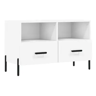 vidaXL TV Cabinet TV Unit Sideboard Media Unit TV Stand White Engineered Wood