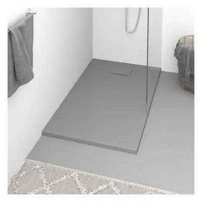 vidaXL Shower Base Tray SMC Grey 120x70 cm Modern Bathroom Shower Receptor