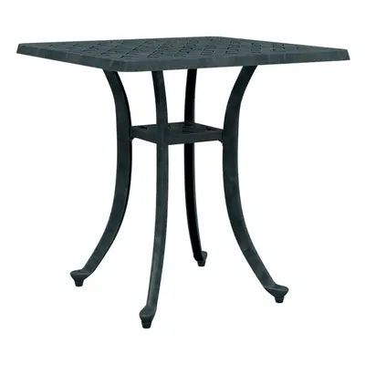 (green) vidaXL Garden Table Outdoor Table Patio Dining Table Bronze Cast Aluminium