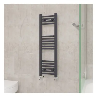 (1000x300mm, Anthracite) NRG Straight Central Heating Towel Rail Bathroom Heated Rad Radiators L