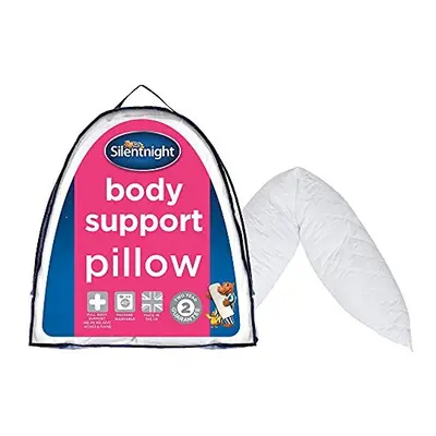 Silentnight Body Support Pillow with Pillowcase - Pregnancy Nursing Support Shaped Pillows and C