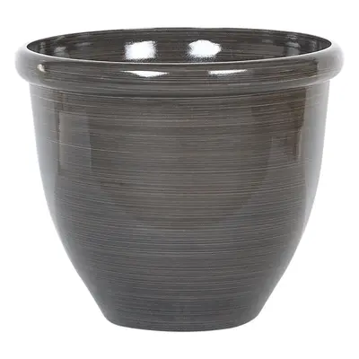 Plant Pot TESALIA Stone cm Brown