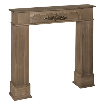 Fireplace Mantel NARNIA Dark Wood