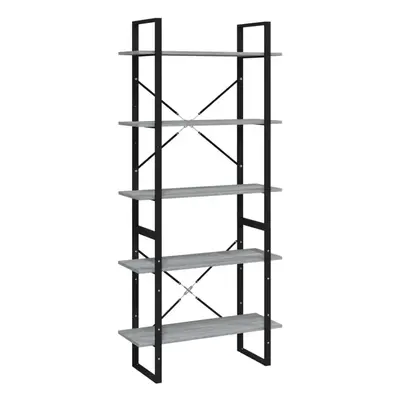 (Grey sonoma) vidaXL Book Cabinet Storage Rack Bookcase Book Shelf Rack Engineered Wood