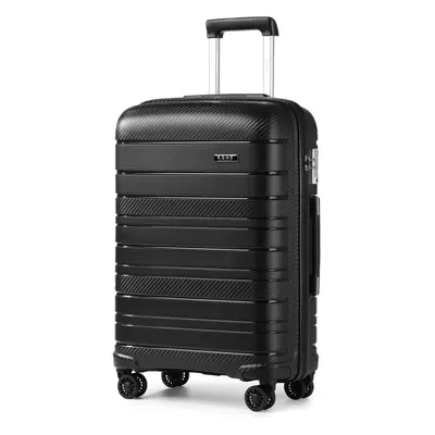 (Black, inch) 1, Or Piece Hard Shell PP Suitcase With TSA Lock