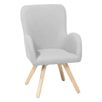 Armchair BJARN Fabric Light Grey