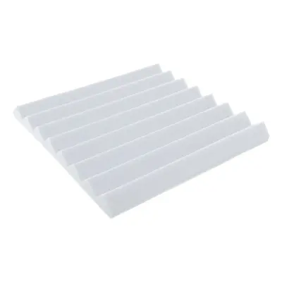 (White) 4Pcs/Set 50x50X5CM Acoustic Foam Panel Home Treatment Sound Absorption Tiles