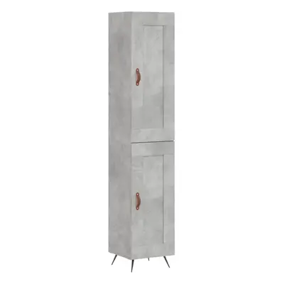 (concrete grey, wood door) vidaXL Highboard Sideboard Tall Storage Cabinet Side Cabinet Engineer