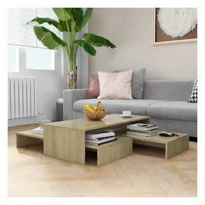 vidaXL Nesting Coffee Table Set Sonoma Oak Chipboard Couch End Side Sofa Table