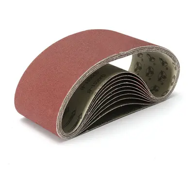 (120 GRIT) 10pcs x 610mm Sanding Belts Grit Aluminium Oxide for Sander