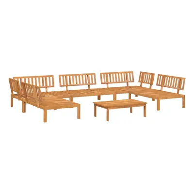 vidaXL Garden Pallet Sofa Set Piece Outdoor Pallet Sofa Solid Wood Acacia