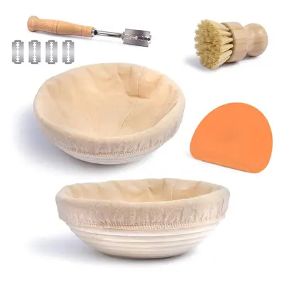 1pcs Bread Proofing Basket with Sourdough Bread Baking Supplies - A Complete Bread Making Kit