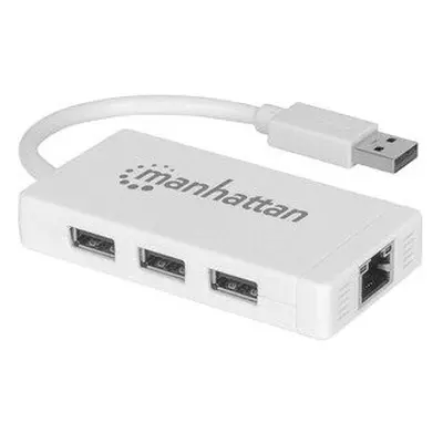 Manhattan Usb/Ethernet Combo Hub Usb External Total Usb PortS Us