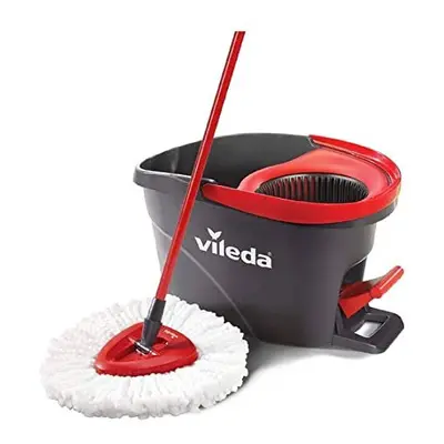 Vileda Easy Wring and Clean Microfibre Mop and Bucket with Power Spin Wringer