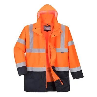 (Orange/Navy, 3XL) Portwest Essential 5in1 Hi-Vis Jacket