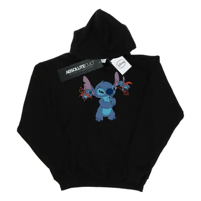 (12-13 Years, Black) Disney Girls Lilo And Stitch Little Devils Hoodie