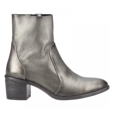 (3 (Adults')) Winona | Pewter | Women's Western Style Ankle Boots