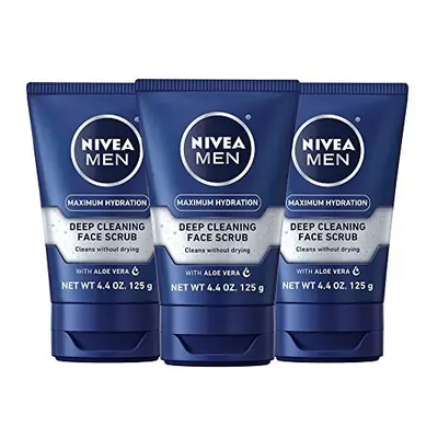 Men, Deep Cleaning Face Scrub, Original, 4.4 oz (125 g) - Nivea