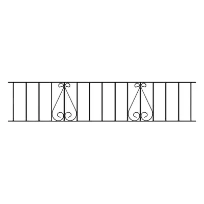 Classic Scroll Railing Panel 1830mm GAP x 355mm H