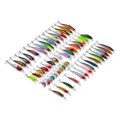 Lot Mixed Minnow Fishing Lures Bass Baits Crankbaits Sharp Hooks Tackle Set