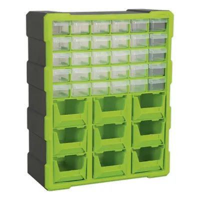 375 x x 470mm Drawer Parts Cabinet - GREEN - Wall Mounted / Standing Box