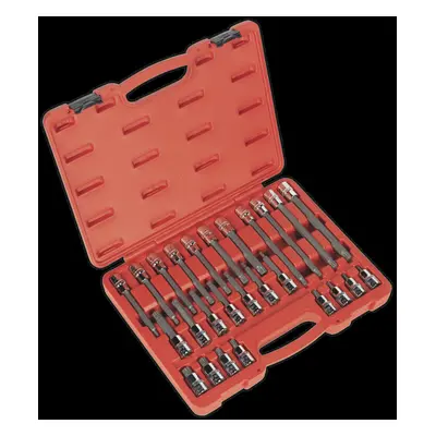 Spline Socket Bit Set 26pc 1/2"Sq Drive