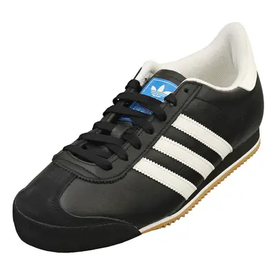 (8.5) adidas K Mens Casual Trainers in Black White