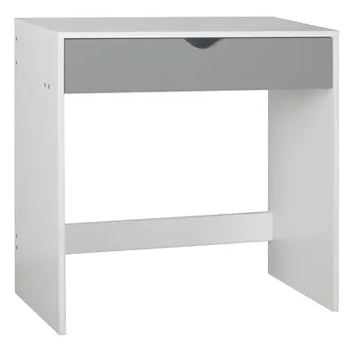 (White Table & Grey Drawers) Drawer Dressing Table Bedroom Furniture Office