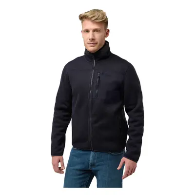 (M, Dark Navy) Jack Wolfskin Mens Kaminfeuer Lightweight Lined Sherpa Fleece Jacket