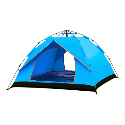 (Sky Blue) People Waterproof Camping Tent 210T PU Fabric UV Protectionof Tent for Outdoor Travel