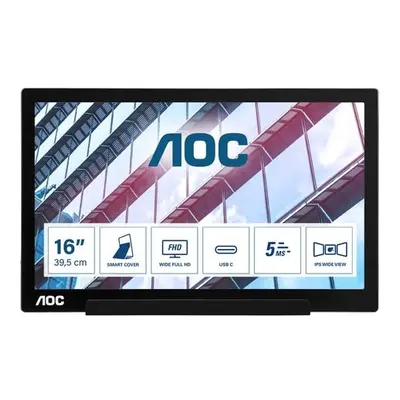 AOC Series I1601P computer monitor 39.6 cm (15.6") Black