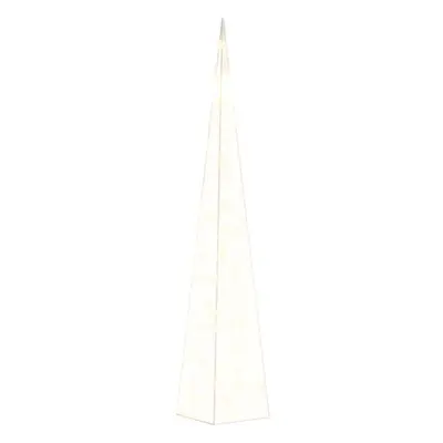 vidaXL Acrylic Decorative LED Light Cone Warm White Holiday Ornament