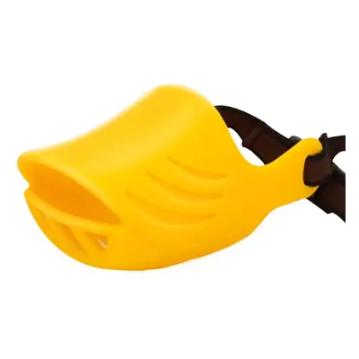 (S) Dog Muzzle Mouth Cover Prevent Barking Biting Chewing Soft Silicone