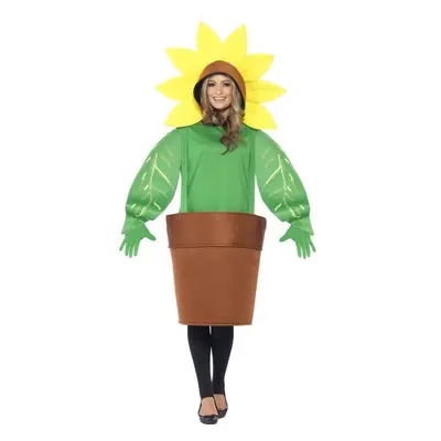 Adult's Sunflower Costume - costume sunflower adult fancy dress outfit pot plant smiffys size ga