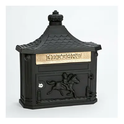 (Black) Post Box Antique Style Wall Hanging