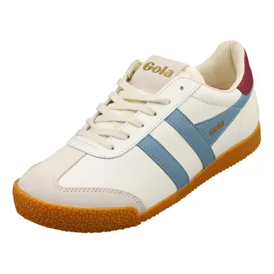 (6) Gola Elan Womens Fashion Trainers in White Blue