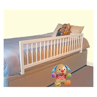 (White) Safetots Extra Wide Wooden Bed Rail