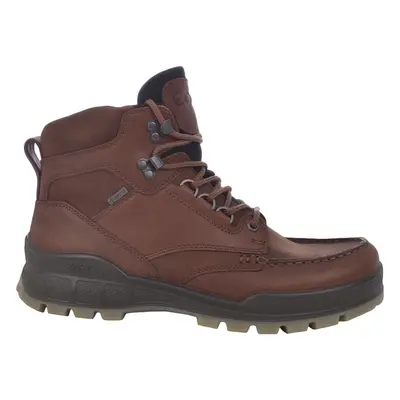 (10, Bison) Ecco Mens Track GTX GORE-TEX Leather Waterproof Outdoor Walking Boots - Bison