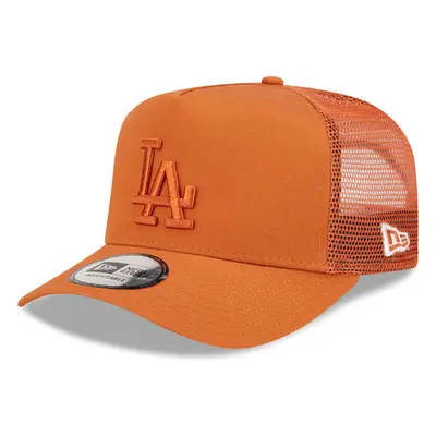 New Era LA Dodgers Tonal Mesh A-Frame Snapback Trucker Cap Hat - Orange