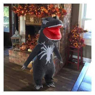 Inflatable Spider Dinosaur Halloween Costume for Adults,Black,150-180cm