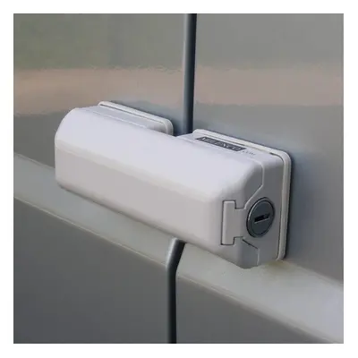 Milenco White Van Door Lock For Sliding Door/Rear Door Single