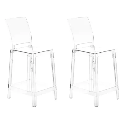 Set of Bar Chairs WELLINGTON Transparent