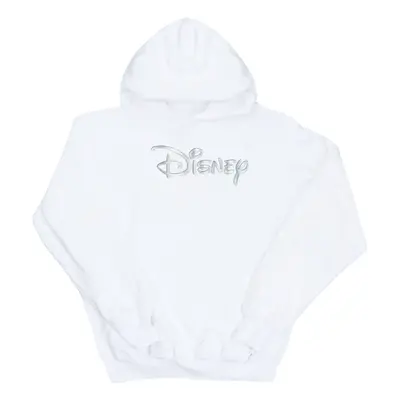 (S, White) Disney Mens Glacial Logo Hoodie