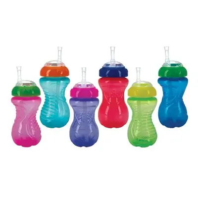 Nuby Flexi Straw & Colors Vary Nuby No-Spill Cups - Case of - Pack of